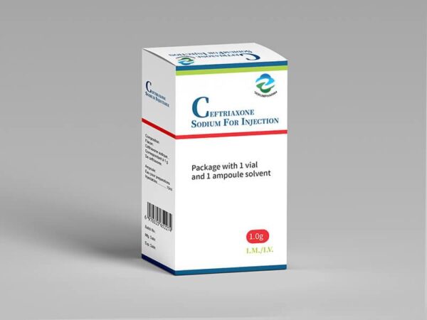 CEFTRIAXONE SODIUM FOR INJECTION 1G WITH WATER